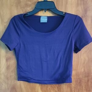 Olivia Rae Deep Purple Crop Top